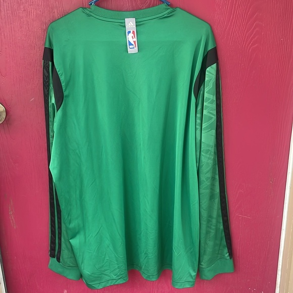 BOSTON Celtics  NBA ADIDAS Long Sleeve WARM UP Jersey 2xl - Picture 8 of 9